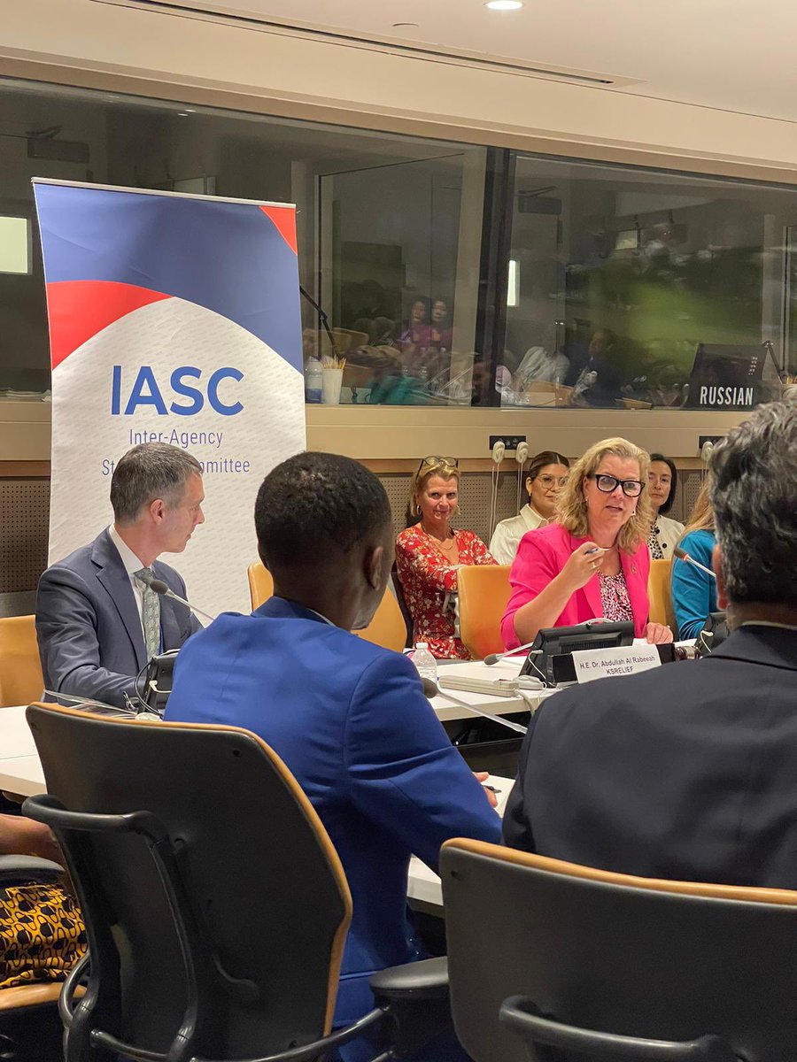 We face unprecedented crises - war, climate, inequalities. Landscape is drastically changing.

Humanitarian action must change with it.

I was happy to moderate an important session with #UNGA leaders on the future. Political action also essential.