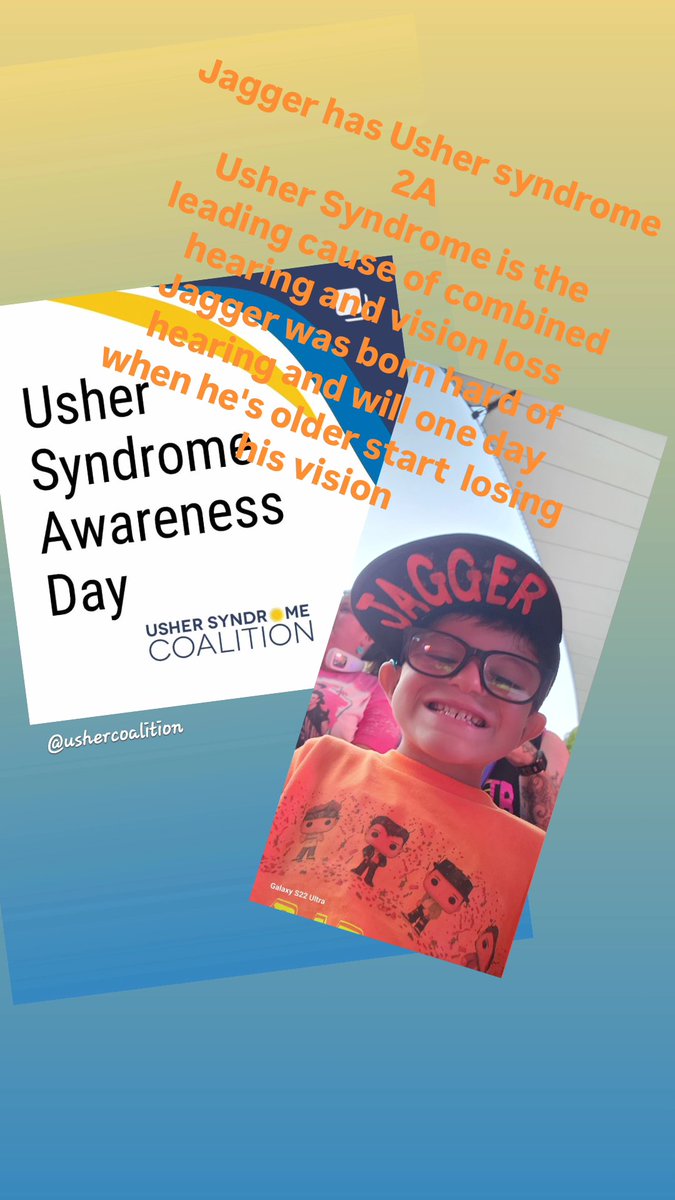 NancyLConnelly's tweet photo. Today is usher syndrome awareness day. My 6 year old son Jagger has Usher syndrome 2A https://t.co/NK1IaZ37uN