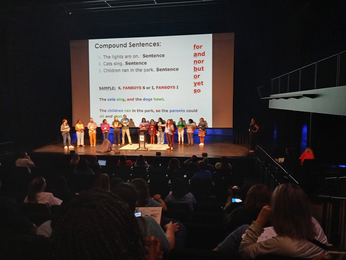 GSquadClassroom's tweet image. Me on stage during Amy Siracusano's session on building skilled writers. I was so nervous but it was fun. #MemphisLiteracyConference #MemphisLitCon #ProfessionalDevelopment #Teachersof𝕏 #teacherlife