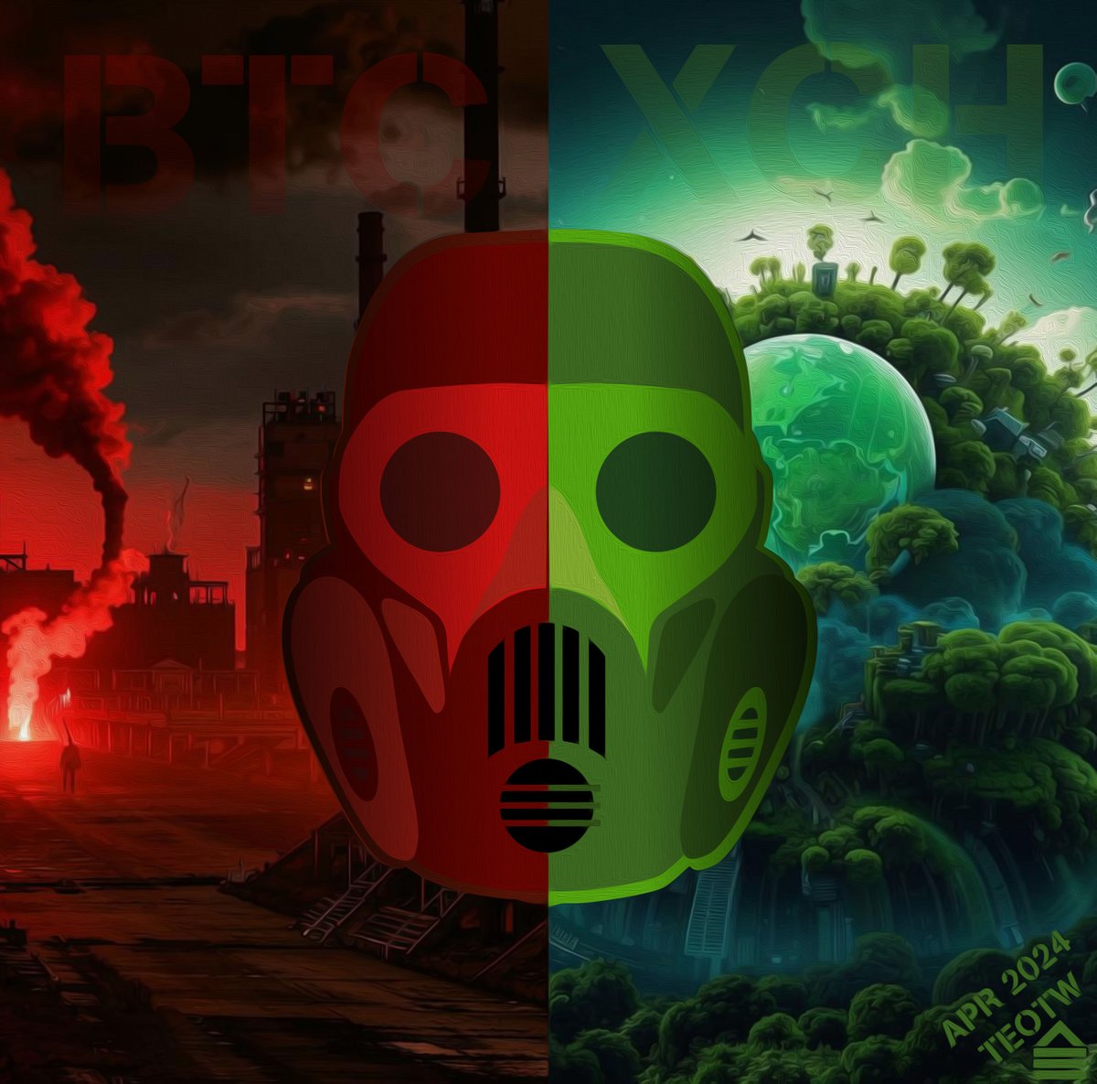 Pixelfrogart's tweet photo. The cryptocurrency market needs global changes. The energy-inefficient, sluggish and expensive flagship must go down. The future is turning green light. https://t.co/C0w9jjCWlc