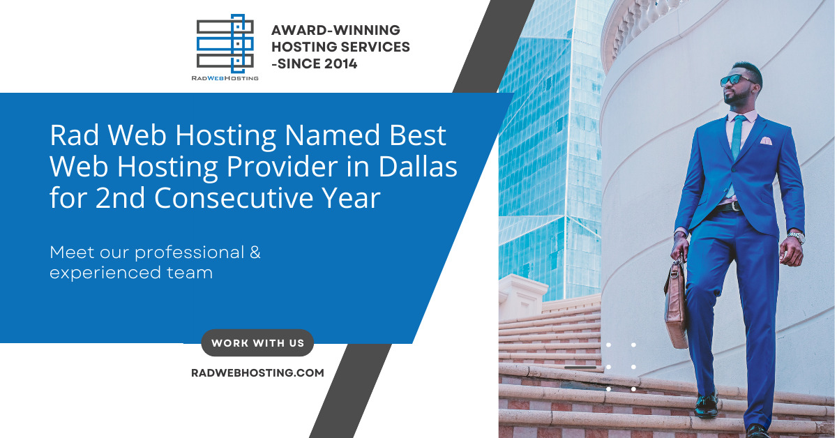RadWebHosting's tweet photo. Rad Web Hosting Named Best Web Hosting Provider in #Dallas for 2nd Consecutive Year 

Rad Web Hosting was honored and humbled to be recognized for a 2nd-straight year by the independent business assessment ...
Keep reading 👉 https://t.co/J0xxgBf4wq #awards #dfw #texas https://t.co/FqXv4via1n