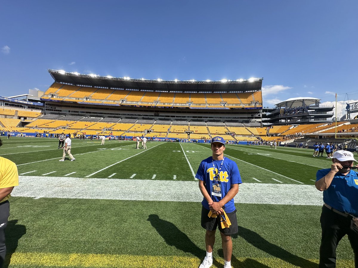 Cooper Huston visiting Pitt today.
