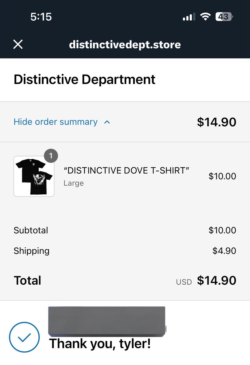 hard shirt + good price = copped

distinctivedept.store/products/disti… 
^4 anyone who wants link