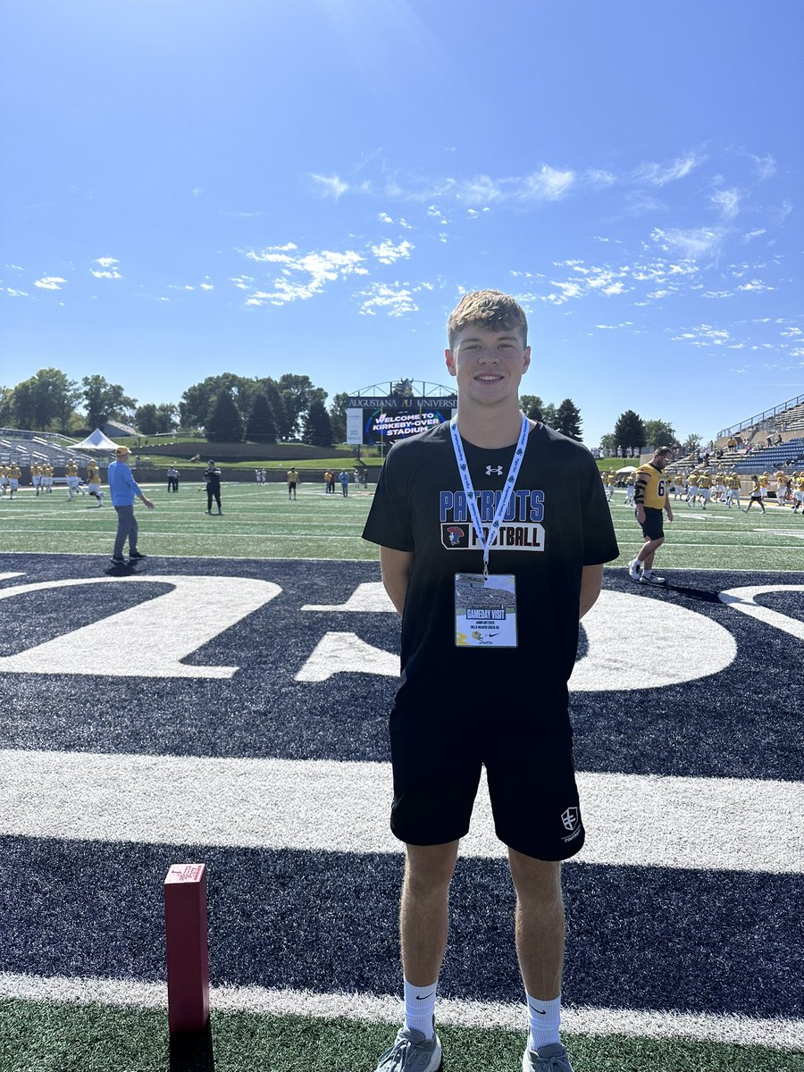 Jamin Metzger (@jamin_metzger) on Twitter photo Had a great time at Augustana today!! Thanks for the invite! <a href="/CoachChaseKing/">Chase King</a> <a href="/AugieFB/">Augustana Football</a> #BetheRock ⚔️ #BuildingChampions Had a great time at Augustana today!! Thanks for the invite! <a href="/CoachChaseKing/">Chase King</a> <a href="/AugieFB/">Augustana Football</a> #BetheRock ⚔️ #BuildingChampions