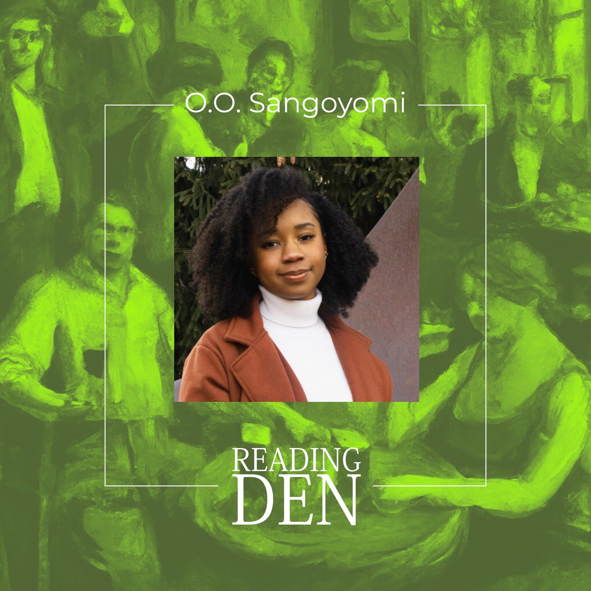 We'll have <a href="/OOSangoyomi/">O.O. Sangoyomi</a> joining the Den next week! Will we see you there?

7pm on Wednesday the 25th at Fort Greene Bar.

readingden.co/2024/09/03/sep…