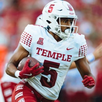Week 4 Performance

WR Dante Wright - Temple

• 3 rec 116 yards 1 TD
• 38.7 yards per catch