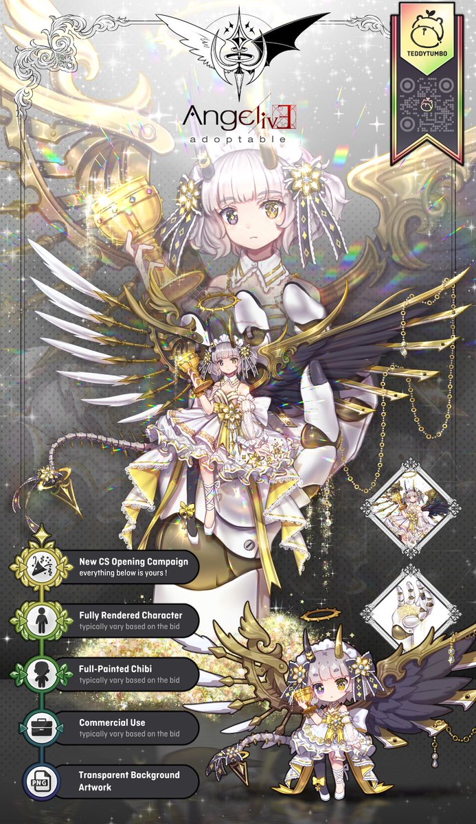 new adopt, new closed species! 😆
the auction and rules are on the link
deviantart.com/teddytumbo/art…

งอกน้องมาเล่นสปีชี่ส์ใหม่ของตัวเองอีกที XD
ฝากน้องไว้ด้วยนะคับบบบ

#adopt #adoptable #adoptables #adoptableTH #characterdesign #auction #closed_species #อด็อป