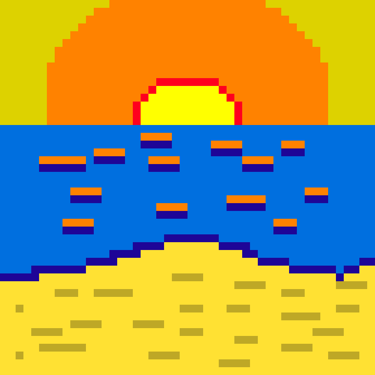 As the last day of summer, each day I will create an #nft of a different sunset depending on the season. And like the last day of summer, here is the last sunset of summer.

rarible.com/token/0xc91544…

#nft #Ethereum #pixelart