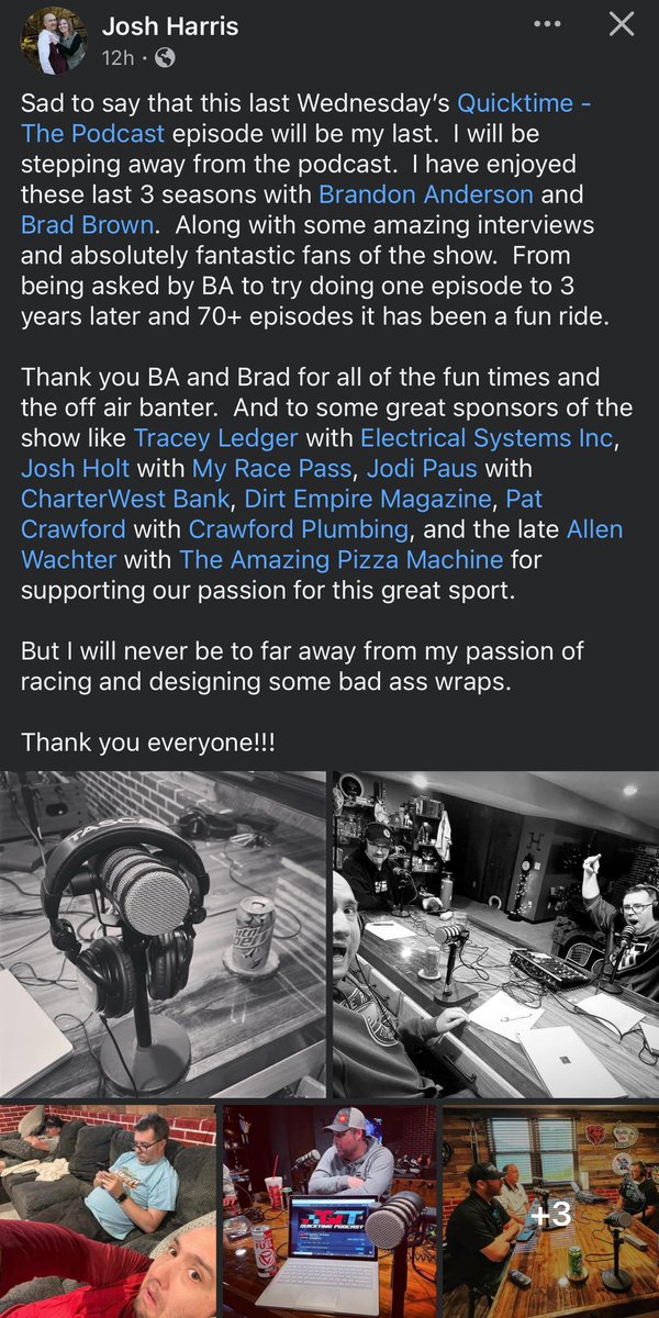 With this sad news we are going to take some time off and regroup