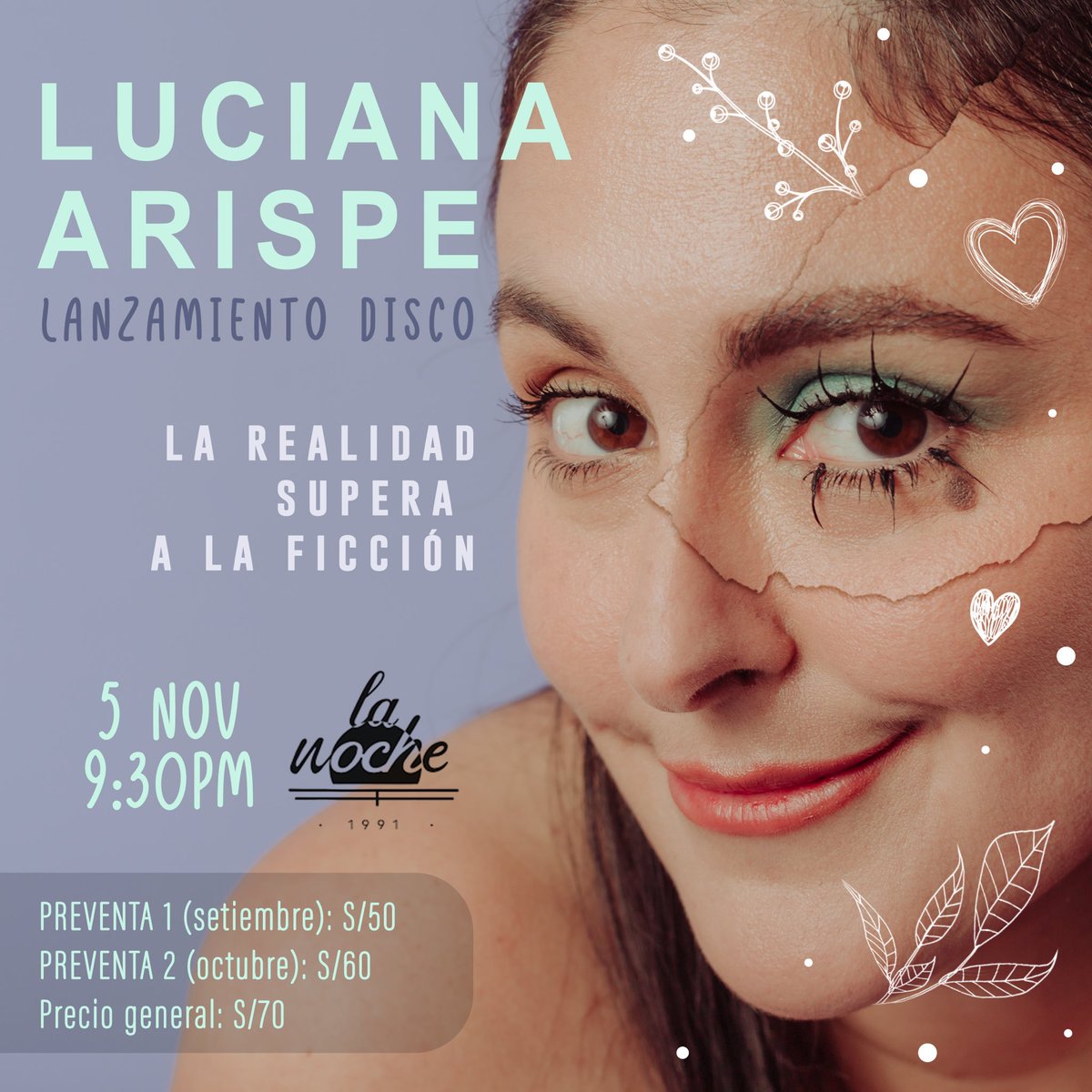 luarispe's tweet photo. ¡Concierto de lanzamiento de mi primer disco! 💿🎶✨♥️ ¡¡te espero!! Entradas aquí: https://t.co/15QkIusRVQ https://t.co/IMJYt7PBM4