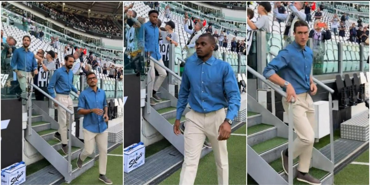Juve-Napoli, l'arrivo dei bianconeri: l'outfit sorprende i tifosi dlvr.it/TDWbM9