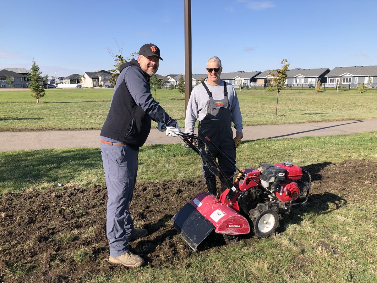 We’re getting a Food Forest 🥳 
Thank you to Mr. Stehr &amp; Mr. Marshall for working on the weekend to get the plant site prepped!!
