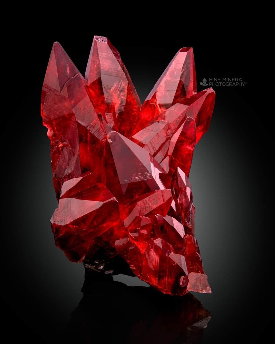 Breathtaking Cluster of Red Scalenohedral Rhodochrosite crystals From Northern Cape, South Africa. 

Photo: Fine mineral photography
