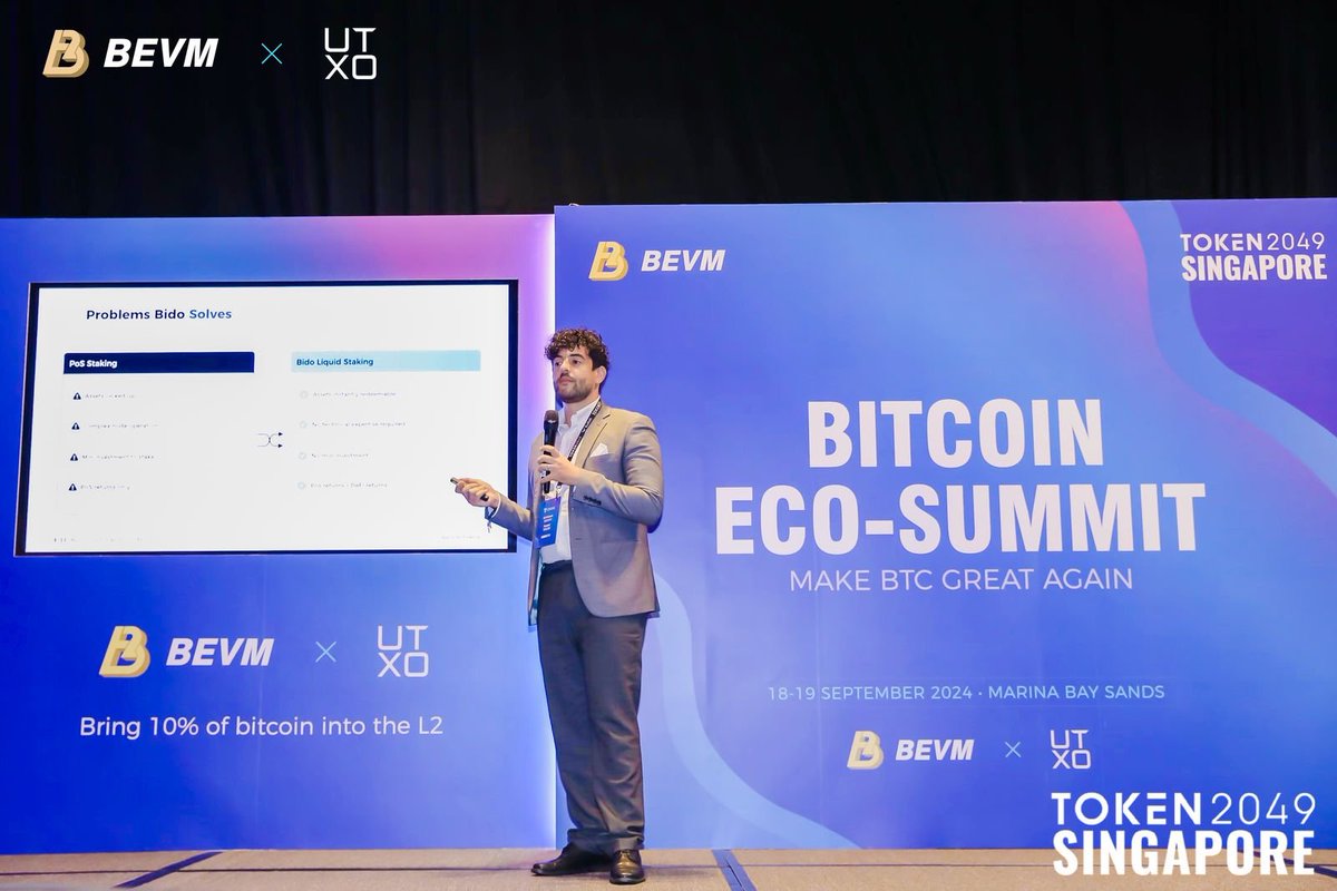 BidoFinance's tweet photo. A great event for all #Bitcoin partners. More #VC participation.

#BIDO will see a big change in October!

#Token2049 #BuildingBitcoin #Staking #DeFi https://t.co/wpwtMBibjb