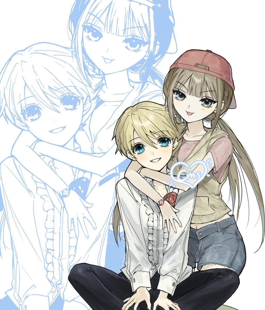 커미션했습니다! 귀여운 페어라 즐겁게 그렸어요😳🤓