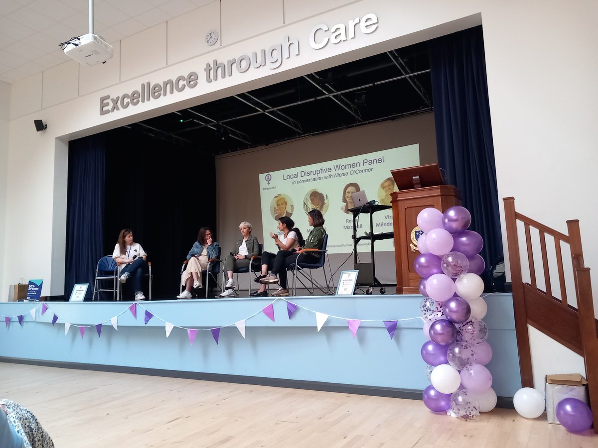 An inspirational panel discussion today hosted by @NOCpsEd featuring <a href="/NDevlin86/">Nicole Devlin</a> <a href="/Virginiamendezm/">Virginia Mendez (she/her)</a> Roisin Marshall at #WomenEd <a href="/WomenEdNI/">WomenEd NI</a> 5th Birthday Unconference today at <a href="/OLSPCK/">OLSPCK</a>