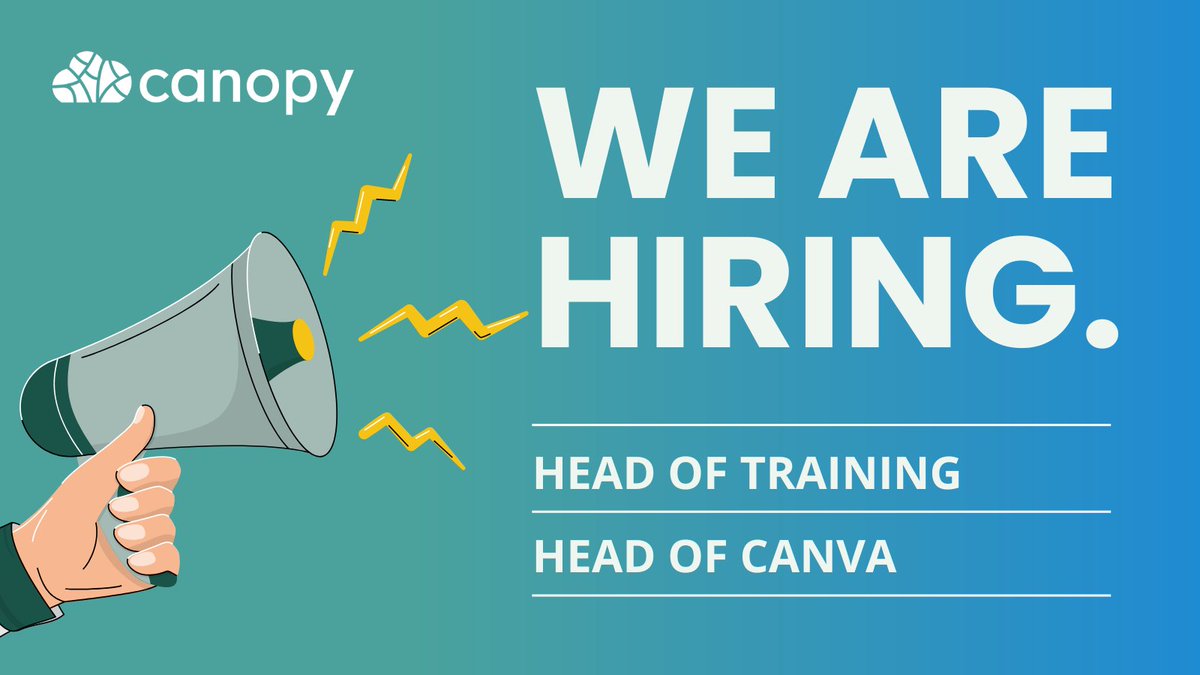 Love EdTech &amp; want to work with a passionate team?❤️ Canopy Education is hiring!   

Head of Training : docs.google.com/document/d/1mG……   

Head of Canva: docs.google.com/document/d/1fI…… 

#education  #GoogleEI #GoogleET #GoogleChampions