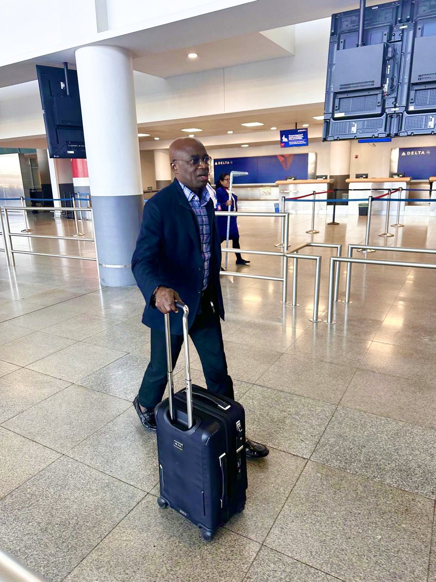benuestategovt's tweet photo. The arrival of @HyacinthAlia, the Executive Governor of Benue State in the United States of America, where he will be participating in the 79th United Nations General Assembly.

His Excellency was warmly received by the advance team at the JFK International Airport, New York. https://t.co/wzGGjD0WGG