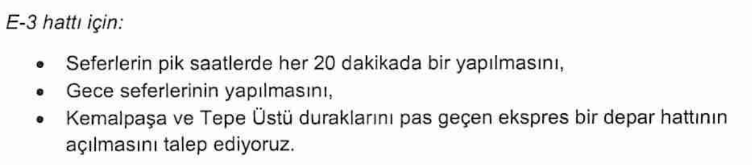 ernelia44's tweet image. İETT'ye 5 Ağustos tarihinde E-3,E-9,E-10 ve E-11 hatları ile ilgili düzenlemeleri içeren bir dilekçe göndermiştim.
Dilekçenin özetini buraya atıyorum. +