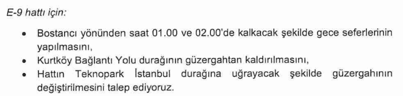 ernelia44's tweet image. İETT'ye 5 Ağustos tarihinde E-3,E-9,E-10 ve E-11 hatları ile ilgili düzenlemeleri içeren bir dilekçe göndermiştim.
Dilekçenin özetini buraya atıyorum. +