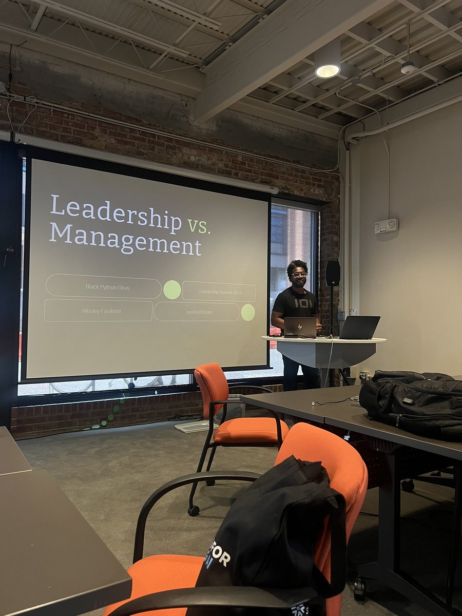 afi_maame's tweet image. Afternoon session with @blackpythondevs Leadership Summit 

Keynote Address by Wesley Faulkner 

#blackpythondevs