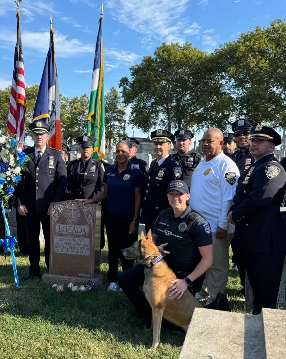 Today we lay a wreath at the grave of Police Officer Irma Lozada, on the 40 year anniversary of her death. We will never forget.