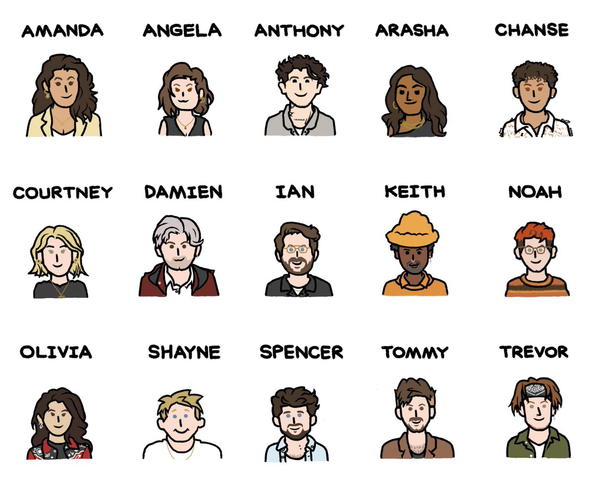 RobertDeTrebor's tweet photo. I drew Smosh Cast Members into Cute Minimalistic Icons for my next art project. 🎨 Which one is your favorite? 😍 #smosh #smoshpit #smoshgames #smoshfanart https://t.co/lzomKm6CBx