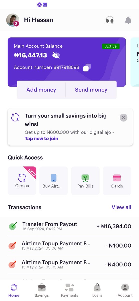 arewalegitfx's tweet photo. @GetCarbon_Help @get_carbon
Hey Hassan Umar i can't use my account appear showing transaction in progress 8917918698 whats the problem please https://t.co/oh2LOEE8ZZ