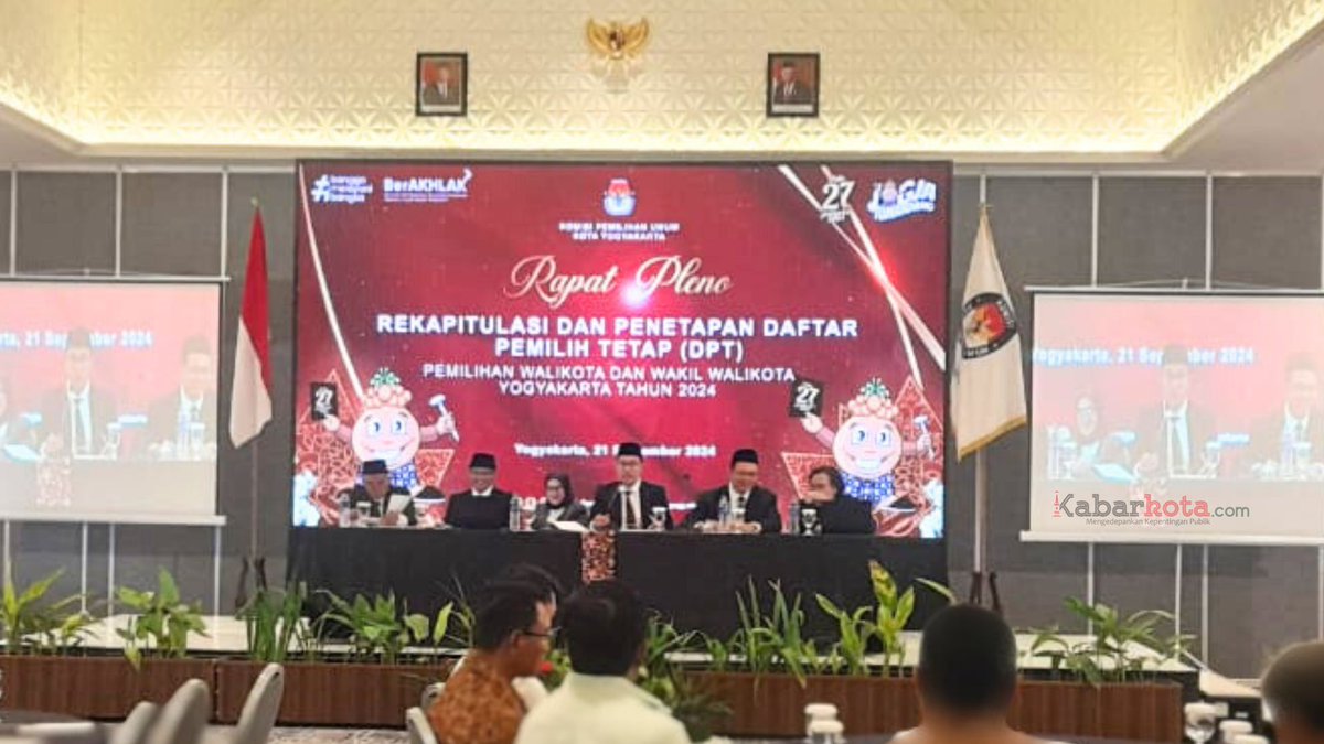 kabarkotadotcom's tweet photo. KPU Kota Yogya Umumkan DPT Pilwalkot Yogyakarta 2024 https://t.co/tR6cNzTXMu https://t.co/nBwVIvnewY