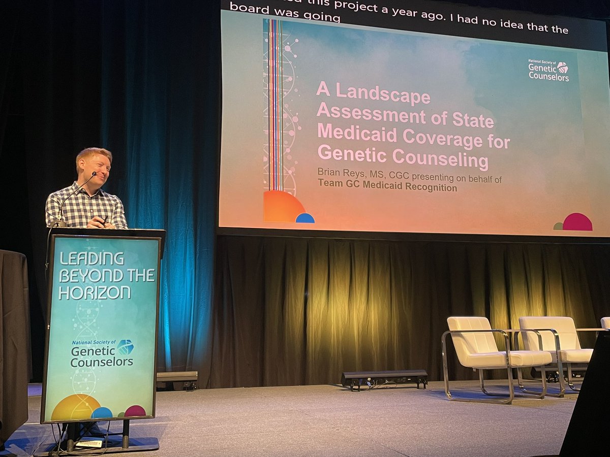Congratulations 🎉 to Best Full Member Abstract award 🏆 winner Brian Reys, MS, CGC! We’re honored to hear from you and the GC Medicaid Recognition Team on your critical work and insights into Medicaid Coverage for #GeneticCounseling. #GeneChat #NSGC24