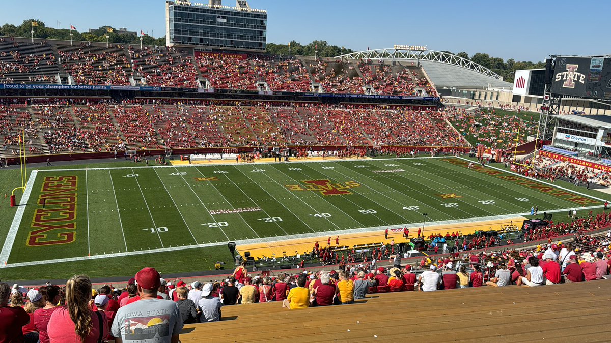 First trip to Jack Trice. 
Wow. 
This is amazing.