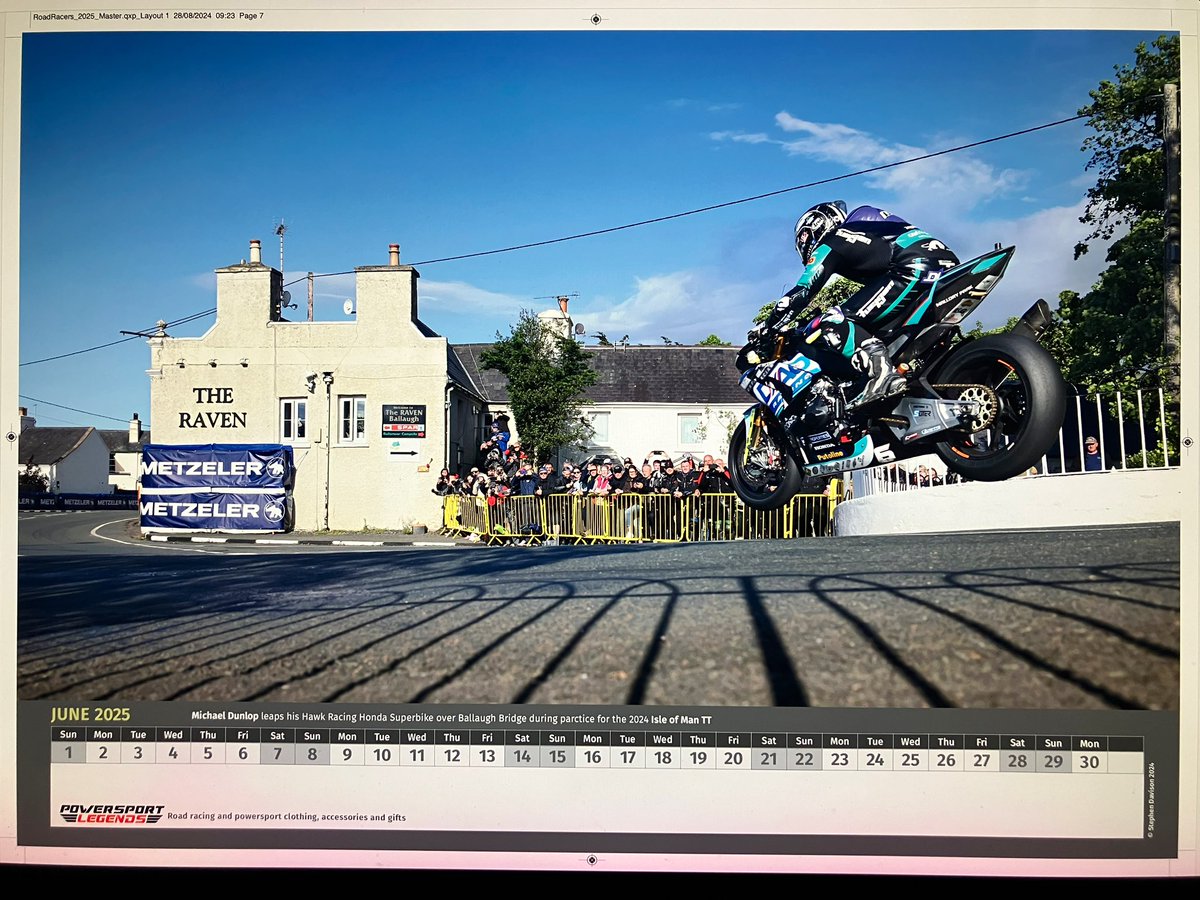 sdbikephoto's tweet photo. Michael Dunlop leaps into June in the 2025 Road Racers calendar.

https://t.co/tv4Rqwn8MZ https://t.co/1JENLn3xDA