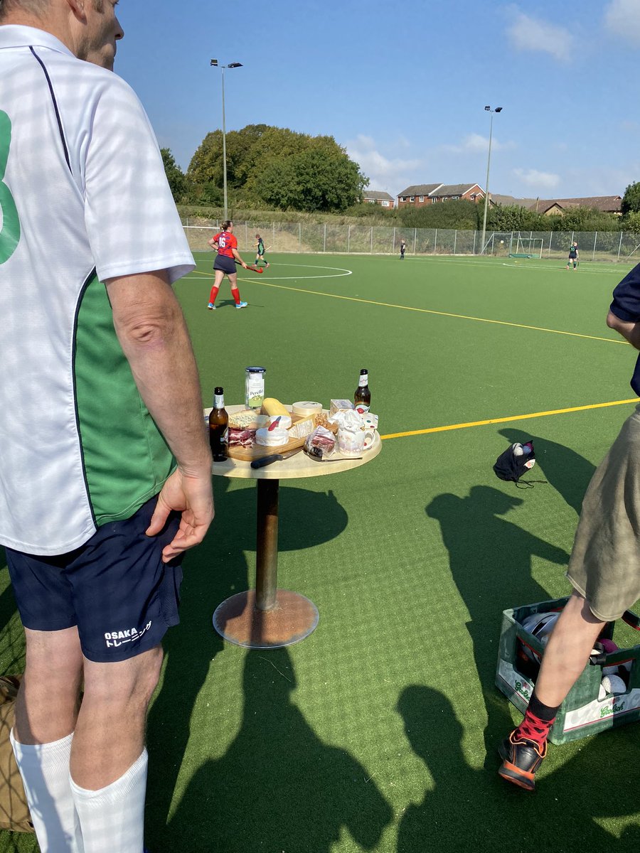 Great day of hockey and sunshine today with both men’s sides in action against each other in the league for the first time. This was followed by a post match cheeseboard🧀🏑