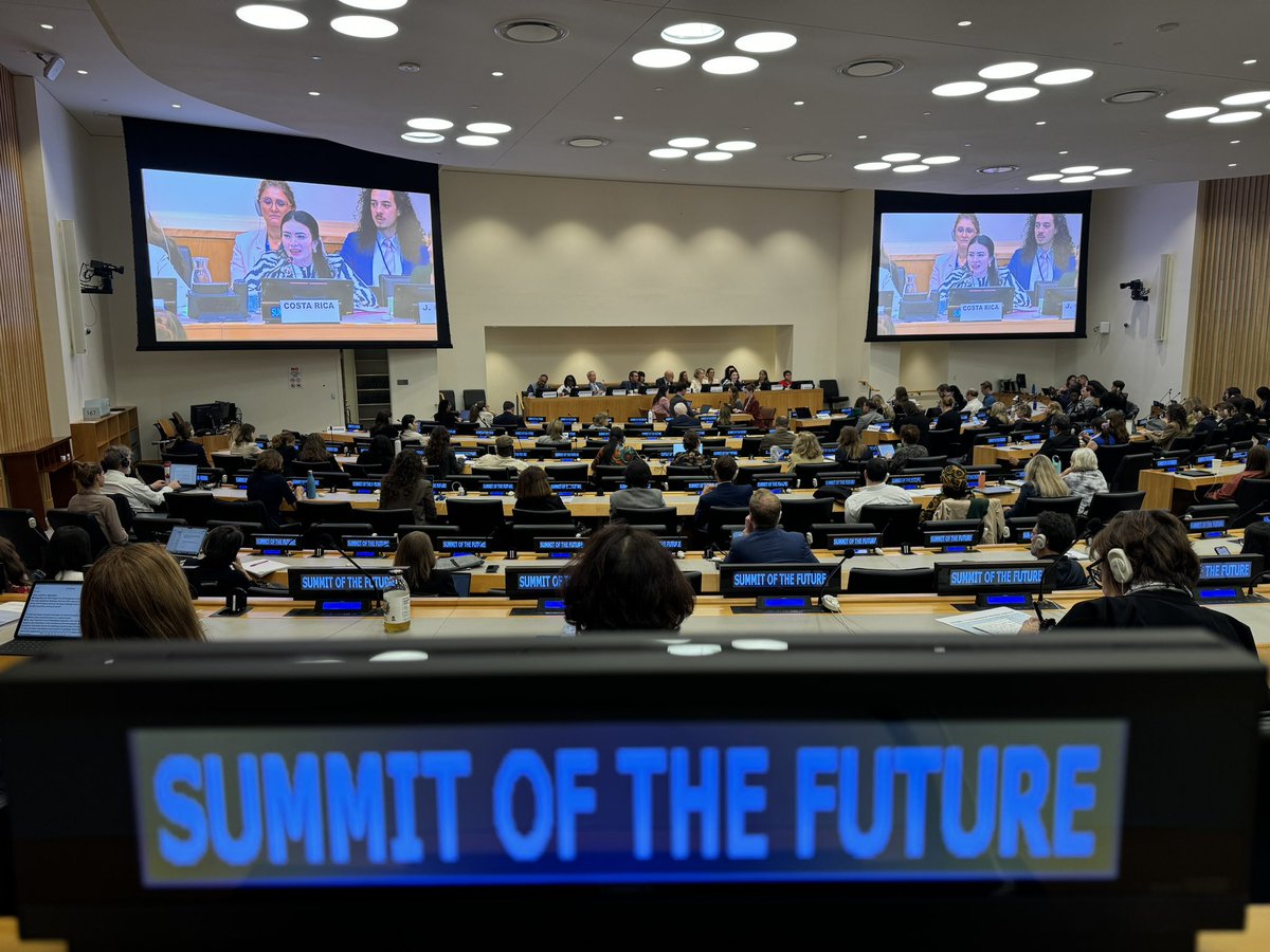 Always in awe of <a href="/CostaRicaONU/">Costa Rica @ the UN</a>’s Amb. <a href="/MaritzaChanV/">Maritza Chan</a>, a strong woman advancing intl cooperation as necessary to address the Triple Planetary Crisis, incl at <a href="/UN/">United Nations</a> #SummitOfTheFuture event on “The Critical Role of #HumanRights in Realizing the #PactfortheFuture” #environment #climate