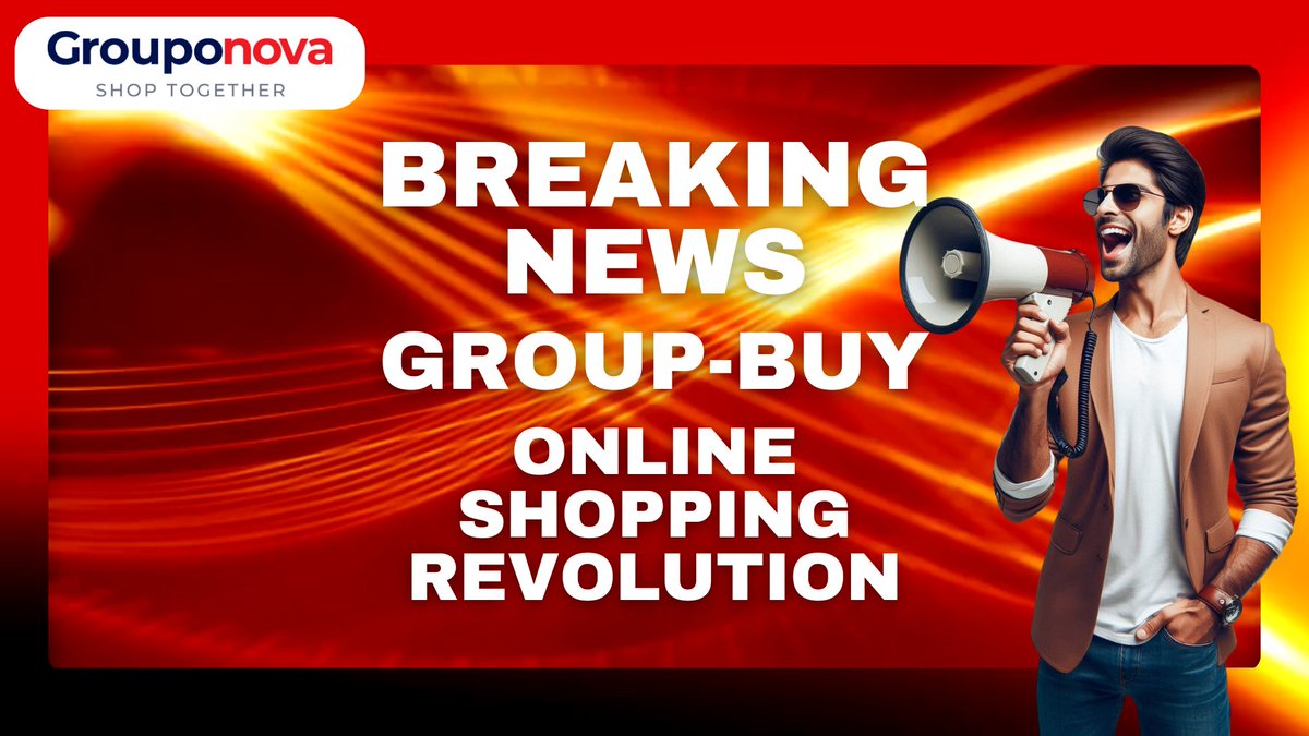 Grouponova's tweet photo. Grouponova is revolutionizing group buy online shopping! 

Get ready for unbeatable deals, exclusive offers, and a whole new way to shop together. Don't miss out on the future of online shopping! 

#Grouponova #GroupBuy #ShoppingRevolution https://t.co/bD2HueNr1A