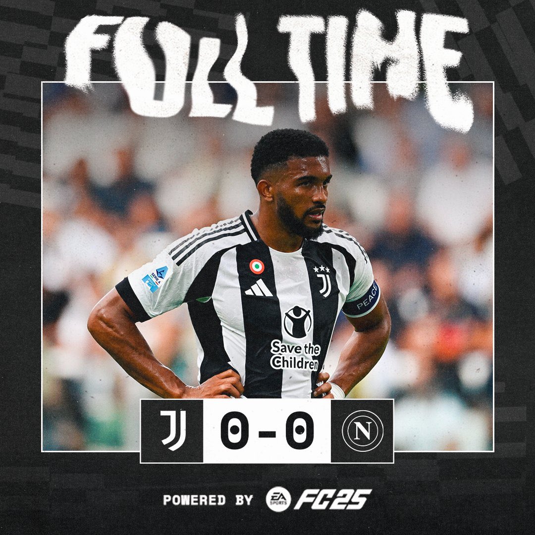 juventusfcid's tweet photo. FT | ⌛️ | Laga berakhir imbang.

👊 @EASPORTSFC 

#JuveNapoli https://t.co/bkjKSbwX80