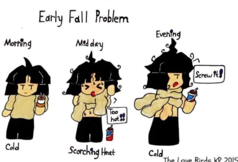 Spoonkie_'s tweet photo. Dressing for Fall In The South
It was a cool 60F this morning, 95F by Noon & 60F in the evening...
#Autumn #autumnvibes #webcomics #fallinthesouth https://t.co/qtHA8e7Ek1