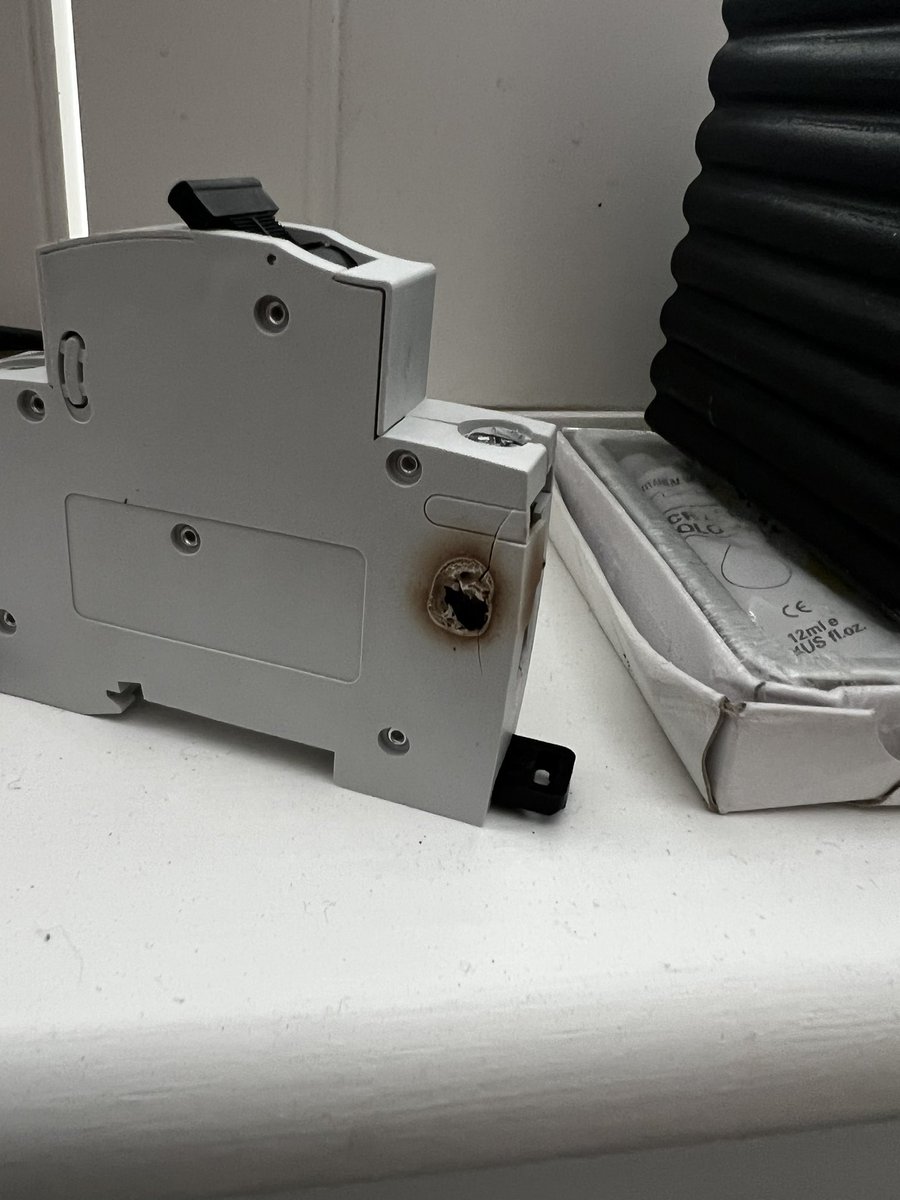 The results of not being properly installed onto the busbar !