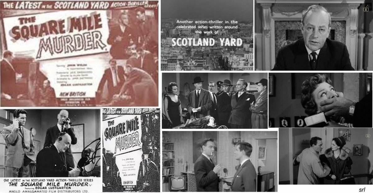 SaveRedlandLibr's tweet photo. 7:15pm TODAY on @TalkingPicsTV

From 1961, Ep 39 (of 39) short #Crime film🎥#ScotlandYard “The Square Mile Murder” directed by #AllanDavis &amp; written by #JamesEastwood

🌟#JohnWelsh #StanleyMorgan #DelphiLawrence #CarlJaffe #MaryJones #DianeElliott 

Narrated by #EdgarLustgarten https://t.co/qHj0k41uG6