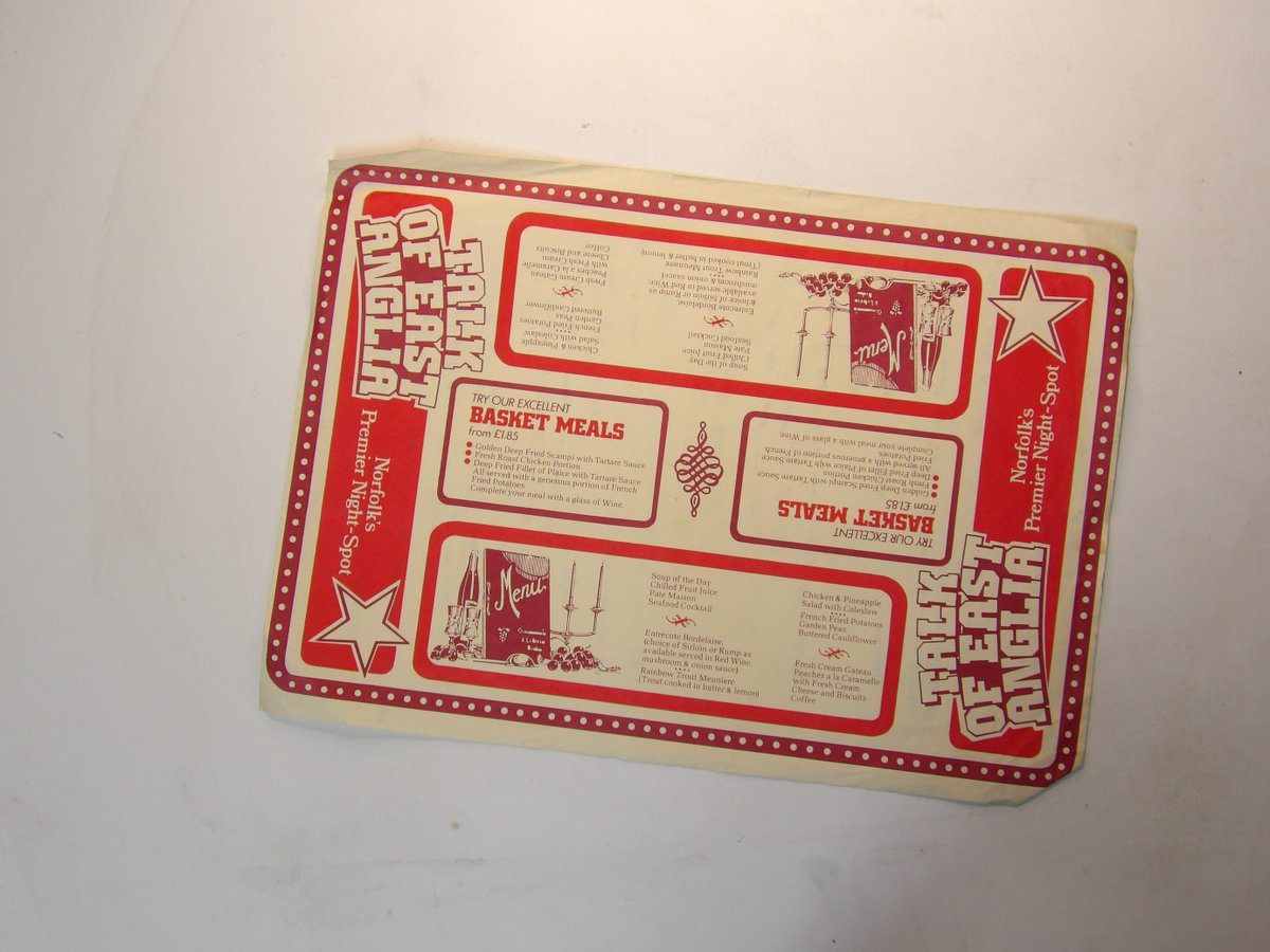 MonoStereoShop's tweet photo. I have stated digging through a bag full of ephemera that belonged to Freddie ('&amp; the dreamers') Garrity - things like these handwritten sketches for songs written on the back of a 'Norfolk's Premier Night-Spot' flyer. Fascinating stuff indeed. I Fancy chicken in a basket now... https://t.co/CWr71uPSfO