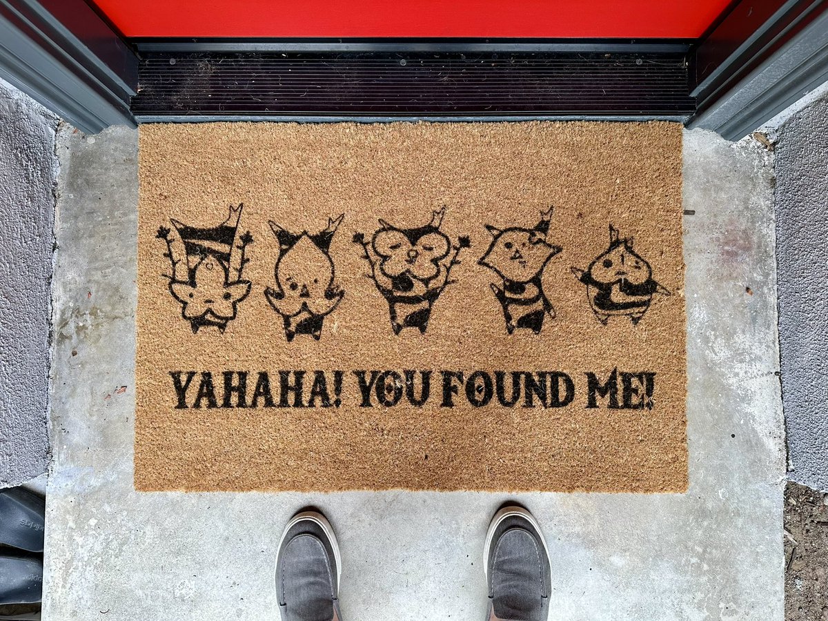 Chad_Concelmo's tweet image. New doormat arrived.

I’m only letting people in who recognize this character.