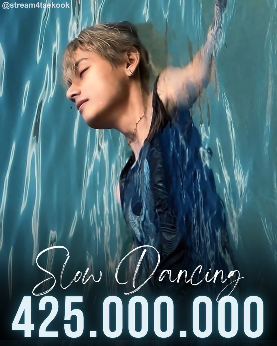 "Slow Dancing" by V has surpassed 425 Million streams on Spotify.

Congratulations Taehyung! 💚
#SlowDancing425M