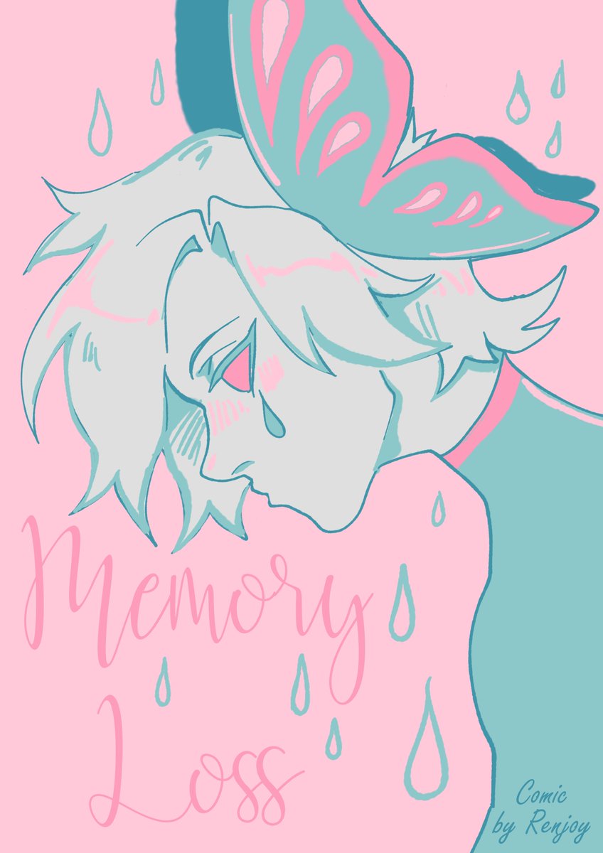 RenjoyArt's tweet photo. A short comic about having memory issues... 🦋 

🧵1/4 https://t.co/SwCQRoVLw9