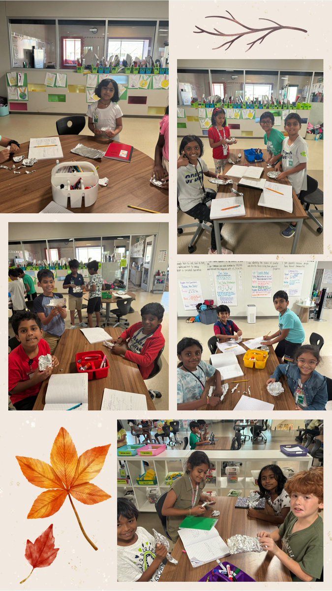 BennettLee23's tweet photo. G3B explored buoyancy by making foil boats and seeing how many sea creatures it could hold! #rjlyear11 #noplacelikelee https://t.co/0hLamRW5he
