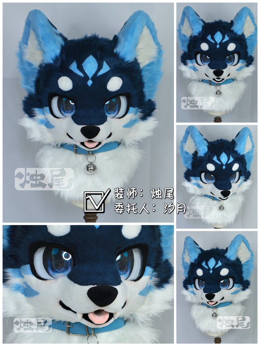 🪡🧵【兽装委托展示】 是蓝色狗狗正片 #兽装 #furryai #fursuitmaker #FursuitEverday # ...