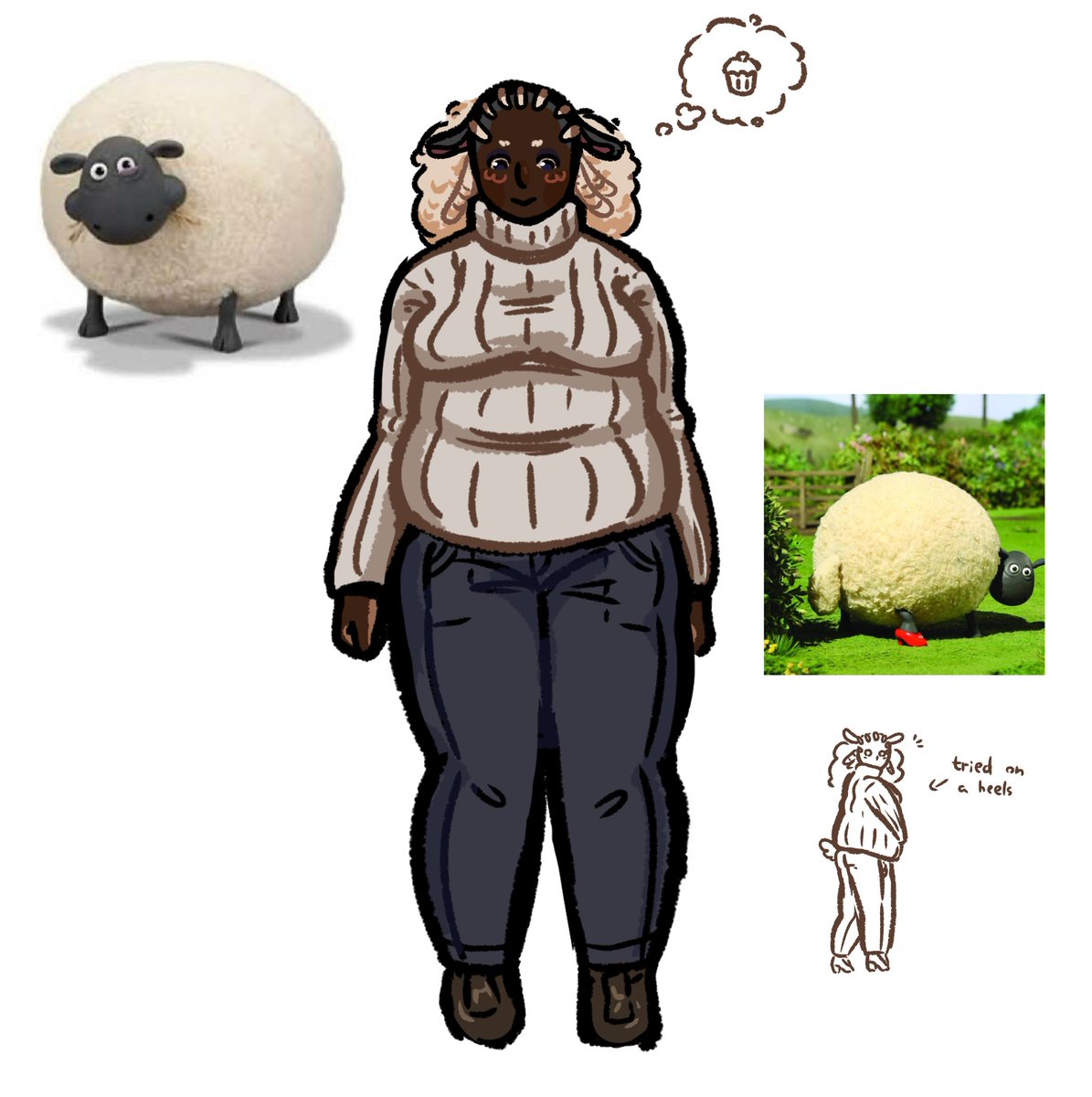 MattieSie55346's tweet image. I just find out that this sheep was a girl all this time, her name is Shirley btw #shaunthesheep