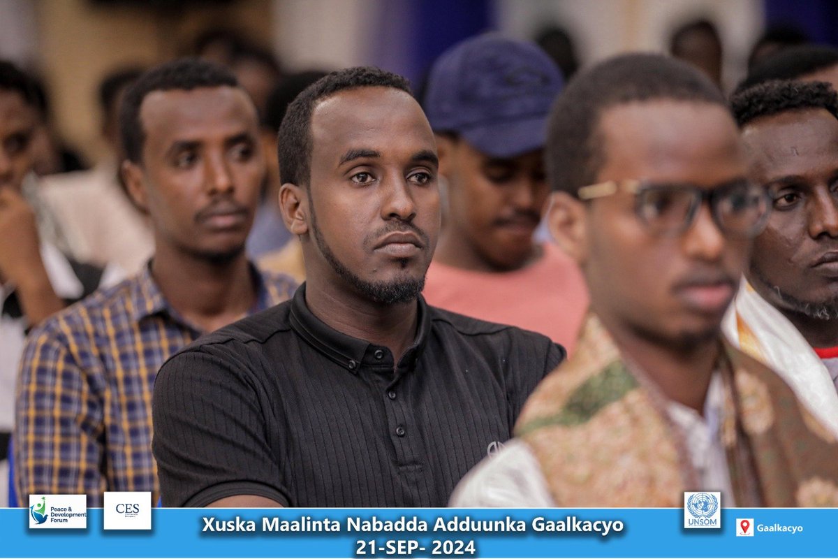 PDFSomalia's tweet photo. This day is dedicated to recognizing peace efforts within communities and promoting dialogue and understanding among diverse groups of the community.
This year's event focused on finding sustainable solutions for peace in the Mudug region
 Organized by @pdfsomalia with @UNSomalia https://t.co/gjCab3ykru