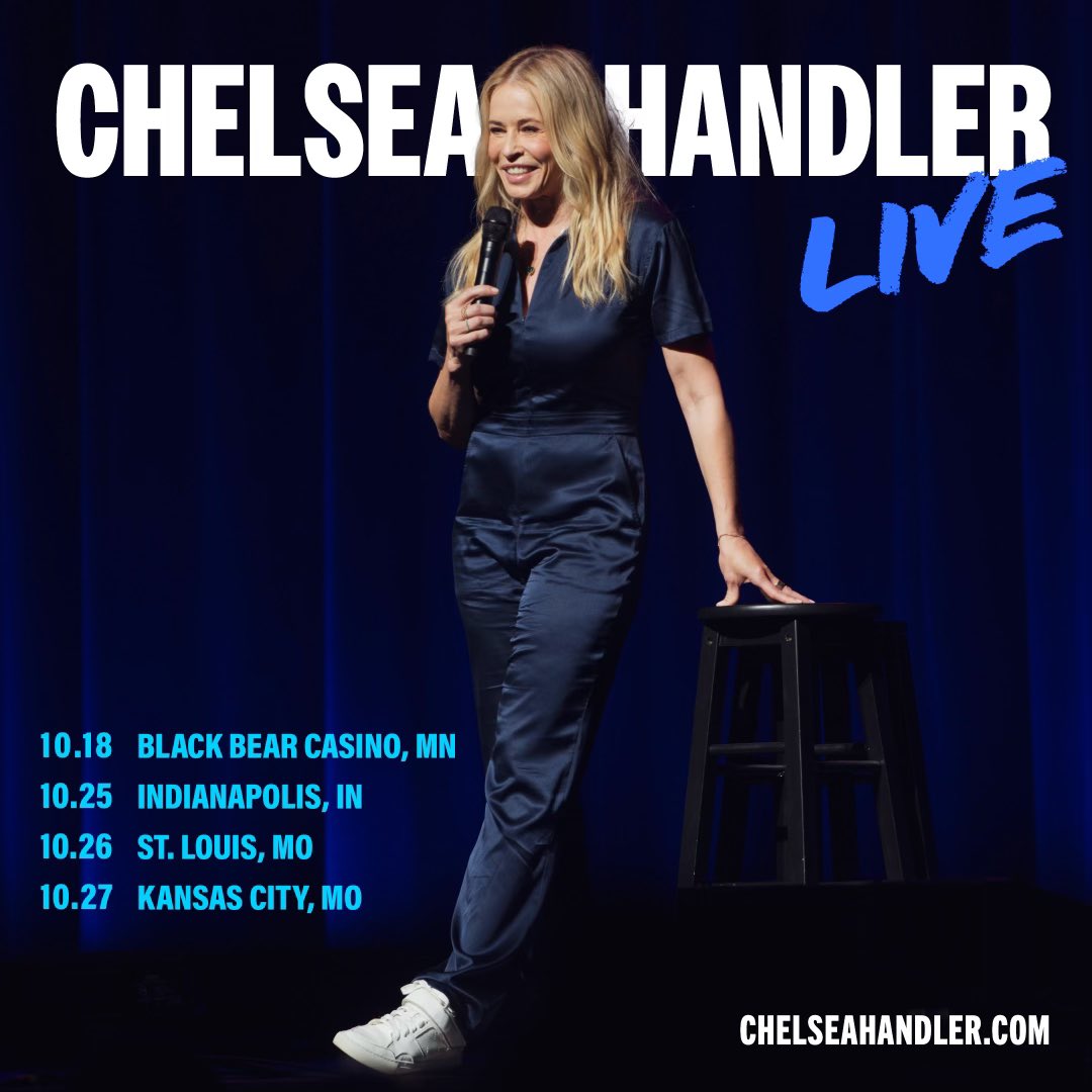 October dates! Come be joyful with me! Tickets at ChelseaHandler.com