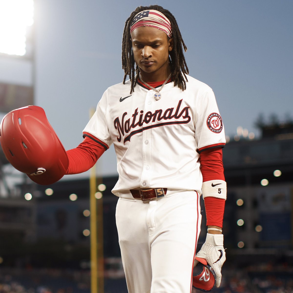 REPORT: CJ Abrams refused his option to Single A and has asked for a trade to the Orioles, per <a href="/TomDungESPN/">Tom Dung</a>.