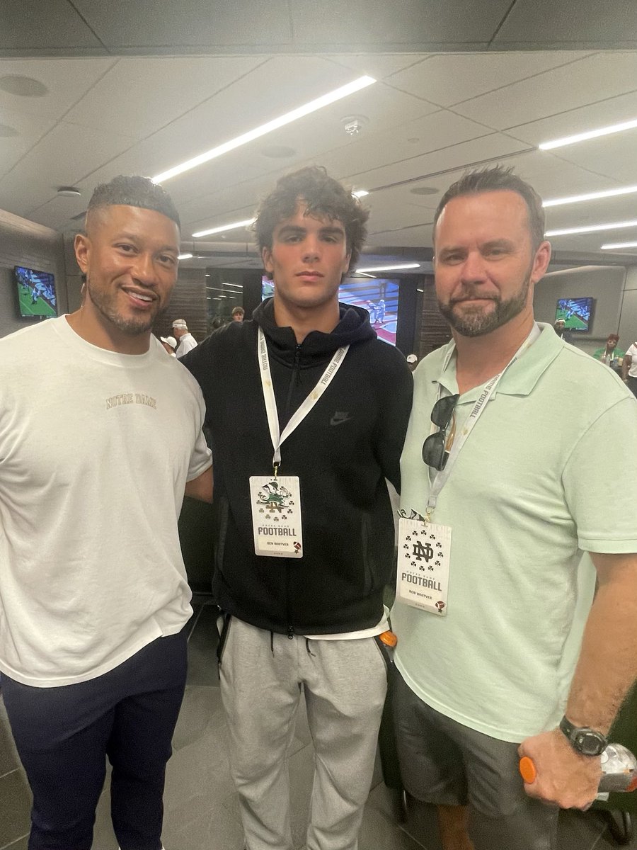 ⁦<a href="/BenjaminWhitver/">Ben Whitver</a>⁩ visiting Notre Dame today     ⁦<a href="/ByKyleKelly/">Kyle Kelly</a>⁩
